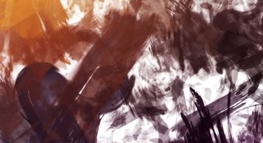 Sanatsal soyut arkaplan. Doku boyalı duvar kağıdı. Boya darbeleriyle yaratıcı bir illüstrasyon. Fırça desenli resim.