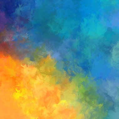 Boya darbeleri. 2D İllüstrasyon. Taranmış Boyalı Soyut Arkaplan. Fırça darbesi ile boyanmış. Modern sanat.