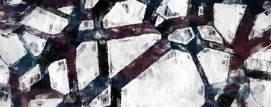 Soyut arkaplanda pürüzlü fırça darbeleri. Fırça boyası. Renkli boya darbeleri. Eşsiz duvar sanatı. Tuvaldeki modern sanat. Renkli çağdaş sanat eserleri. 