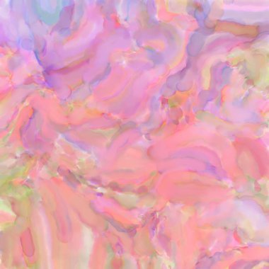 Pastel renklerde suluboya resim. Poster, duvar sanatı, afiş, kart, kitap kapağı ya da ambalaj için rahatlatıcı kompozisyonun yumuşak renkli çizimi. Modern fırça darbeleri resim.