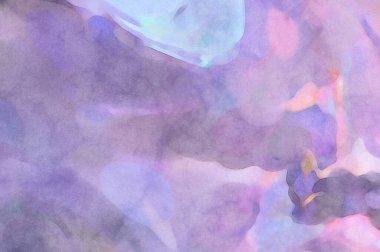 Yumuşak suluboya duvar kağıdı. Hafifçe fırçalanmış renkleri olan sanatsal bir resim. Pastel renkler arkaplana dokunmuş. Soyut duvar sanatı..