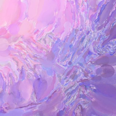 El yapımı sürreal soyut desenli suluboya. Modern sanatsal resim. 2D çizim. Arkaplan boyası karışımı. Yaratıcı duvar sanatı. Çağdaş sanat.