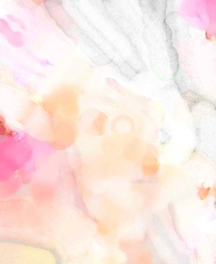 2D çizim. Sanatsal arkaplan resmi. Tablo üzerinde soyut resim. Çağdaş sanat. El yapımı resim. Renkli doku. Modern sanat eserleri. Yüzeyde suluboya fırça darbeleriyle boyama.