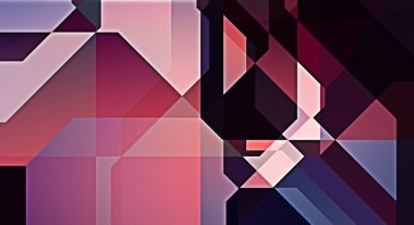 Üçgen arka planda üst üste dizayn ediliyor. Soyut geometrik duvar kağıdı. Geometrik renkli üçgen şekiller.