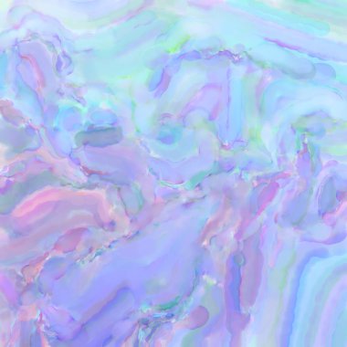 Pastel renklerde suluboya resim. Poster, duvar sanatı, afiş, kart, kitap kapağı ya da ambalaj için rahatlatıcı kompozisyonun yumuşak renkli çizimi. Modern fırça darbeleri resim.