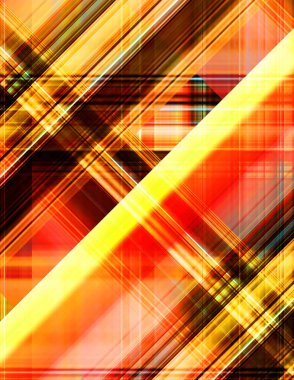 Renkli ve canlı geometrik şekiller katmanları var. Bir teknoloji planının dijital illüstrasyonu. Gelecekçi tasarım şablonu.