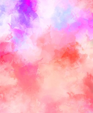 Yaratıcı soyut resim. Artistik fırça darbeleriyle donatılmış. Renkli ve canlı bir illüstrasyon. boyalı sanat.