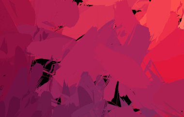 Vahşi fırça darbeleriyle yaratıcı soyut resim. Artistik fırça darbeleriyle donatılmış. Renkli ve canlı bir tasvir. Boyalı sanat.