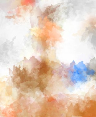 Renkli fırça darbelerinin soyut arkaplanı. fırçalanmış canlı duvar kağıdı. resmedilmiş sanat eseri. Eşsiz ve yaratıcı illüstrasyon.