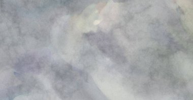 Pastel renklerde suluboya resim. Poster, duvar sanatı, afiş, kart, kitap kapağı ya da ambalaj için rahatlatıcı kompozisyonun yumuşak renkli çizimi. Modern fırça darbeleri resim.