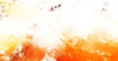 Canlı fırça darbeleriyle boyanmış. Renkli desenli resim. Fırçalanmış duvar kağıdını boya.