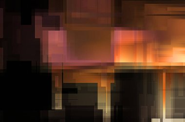 Fütürist soyut geometrik duvar kağıdı. Geometrik renkli şekiller. Dikdörtgen şekilli arka plan. Bir teknolojinin dijital illüstrasyonuName.