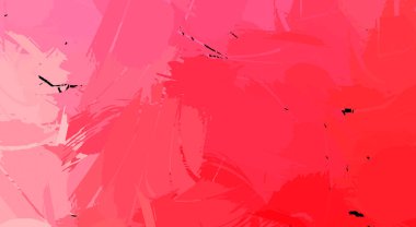 Canlı fırça darbeleriyle boyanmış. Renkli desenli resim. Fırçalanmış duvar kağıdını boya.