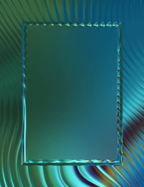 Soyut çerçeveli arkaplan. Renkli, canlı, dalgalı bir duvar kağıdı. Merkezi çerçeveli yaratıcı grafik 2d çizim. Dinamik şekilli modaya uygun sıvı örtüsü.