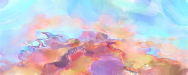 Modern sanat eserleri. Artistik suluboya fon malzemesi. Eşsiz suluboya rastgele desen. Yaratıcı soyutlama. Dijital doku duvar kağıdı. 2d illüstrasyon. 