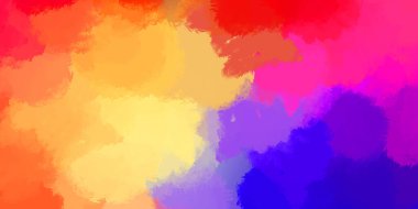 Yaratıcı soyut resim. Artistik fırça darbeleriyle donatılmış. Renkli ve canlı bir illüstrasyon. boyalı sanat.