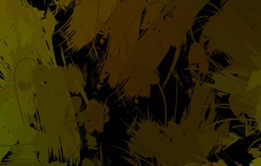 Vahşi fırça darbeleriyle yaratıcı soyut resim. Artistik fırça darbeleriyle donatılmış. Renkli ve canlı bir tasvir. Boyalı sanat.