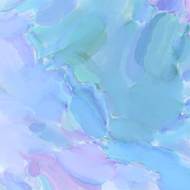 Çağdaş sanat. El işçiliğinin renkli dokusu. Modern resim. Yüzeyde suluboya vuruşlar. Sanatsal arkaplan resmi. Tablo üzerinde soyut resim. Fırça darbeleri. 