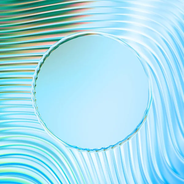 Soyut çerçeveli arkaplan. Renkli, canlı, dalgalı bir duvar kağıdı. Merkezi çerçeveli yaratıcı grafik 2d çizim. Dinamik şekilli modaya uygun sıvı örtüsü.