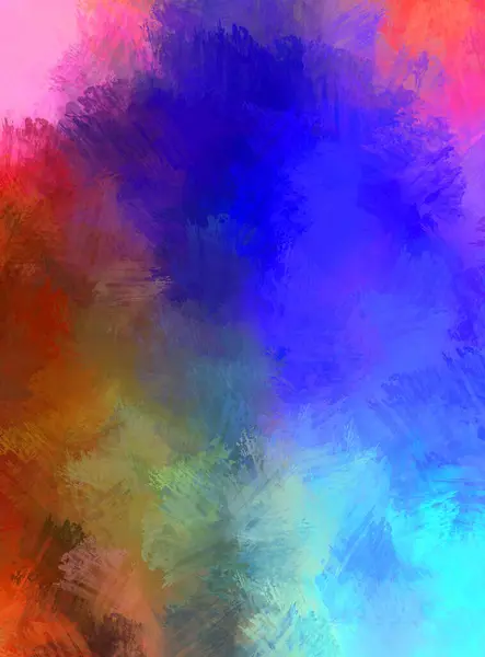 Abstract Background Colorful Brush Strokes Brushed Vibrant Wallpaper Painted Artistic — Stock Photo, Image