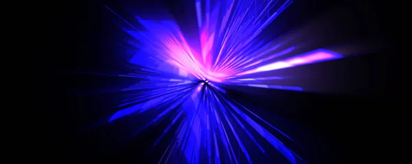 Φουτουριστικό Φακό Φωτοβολίδα Φως Αστέρι Έκρηξη Λαμπερό Σωματίδια Και Γραμμές — Φωτογραφία Αρχείου