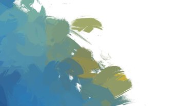 Taranmış Boyalı Soyut Arkaplan. Vahşi kaotik fırça darbeleri. Boya darbeleri. 2D İllüstrasyon. Fırça darbeli resim. 