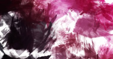 Sanatsal soyut arkaplan. Doku boyalı duvar kağıdı. Boya darbeleriyle yaratıcı bir illüstrasyon. Fırça desenli resim.