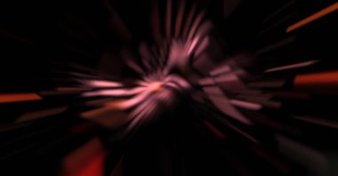 Işık parçacık izleri. Parlayan parçacıkları ve çizgileri olan ışık patlaması yıldızı. Güzel hareketli soyut ışın arkaplanı.