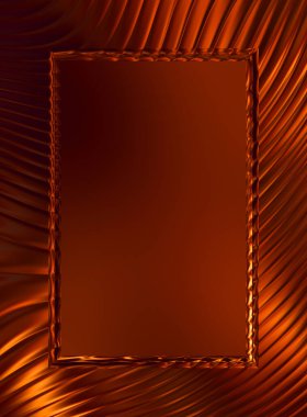 Soyut çerçeveli arkaplan. Renkli, canlı, dalgalı bir duvar kağıdı. Merkezi çerçeveli yaratıcı grafik 2d çizim. Dinamik şekilli modaya uygun sıvı örtüsü.