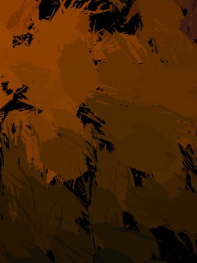 Duvar sanatı Eşsiz ve yaratıcı illüstrasyon. Fırça darbesi ile boyanmış. Renkli fırça darbelerinin soyut arkaplanı. Fırçalanmış canlı duvar kâğıdı. Boyalı sanatsal yaratım.