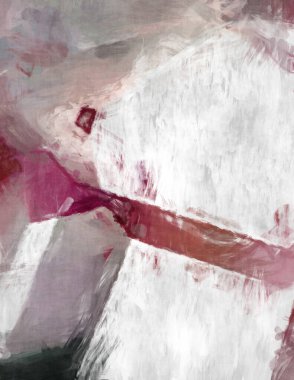 Soyut arkaplanda pürüzlü fırça darbeleri. Fırça boyası. Renkli boya darbeleri. Eşsiz duvar sanatı. Tuvaldeki modern sanat. Renkli çağdaş sanat eserleri. 