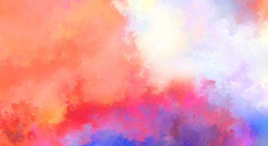 Yaratıcı soyut resim. Artistik fırça darbeleriyle donatılmış. Renkli ve canlı bir illüstrasyon. boyalı sanat.