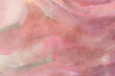 Pastel renklerde suluboya resim. Poster, duvar sanatı, afiş, kart, kitap kapağı ya da ambalaj için rahatlatıcı kompozisyonun yumuşak renkli çizimi. Modern fırça darbeleri resim.