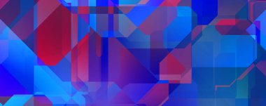 Soyut geometrik duvar kağıdı. Geometrik renkli şekiller. Çokgen arka plan. Bir teknolojinin dijital illüstrasyonuName.