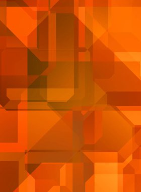 Renkli ve canlı geometrik şekiller katmanları var. Bir teknoloji planının dijital illüstrasyonu. Gelecekçi tasarım şablonu.