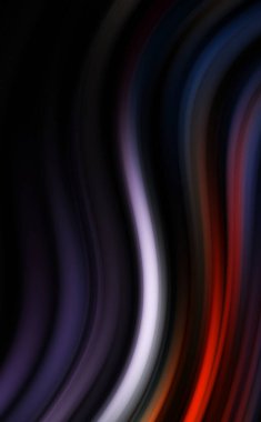 Siyah arka planda renkli düz çizgiler. Sıvı ve sıvı renkli dalgalar karanlıkta akıyor. Duvar kağıdı, afiş, arkaplan, kart, kitap, kapak, poster, afiş, broşür