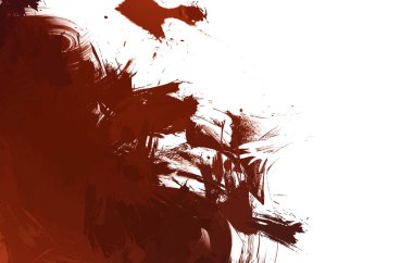 Duvar sanatı Eşsiz ve yaratıcı illüstrasyon. Fırça darbesi ile boyanmış. Renkli fırça darbelerinin soyut arkaplanı. Fırçalanmış canlı duvar kâğıdı. Boyalı sanatsal yaratım.