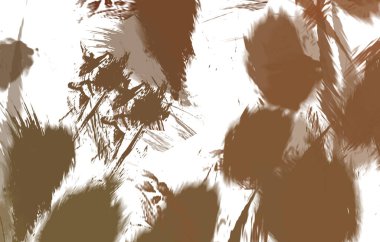 Renkli fırça darbelerinin 2B çizimi. Dekoratif doku resmi. Canlı boya desenli arka plan. Kaotik fırça darbeleri resim.