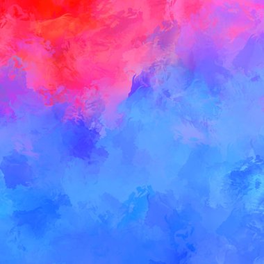 Canlı fırça darbeleriyle boyanmış. Renkli desenli resim. Fırçalanmış duvar kağıdını boya.