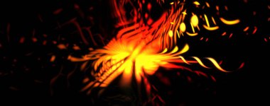 Işık parçacık izleri. Parlayan parçacıkları ve çizgileri olan ışık patlaması yıldızı. Güzel hareketli soyut ışın arkaplanı.