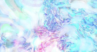 Pastel renklerde suluboya resim. Poster, duvar sanatı, afiş, kart, kitap kapağı ya da ambalaj için rahatlatıcı kompozisyonun yumuşak renkli çizimi. Modern fırça darbeleri resim.