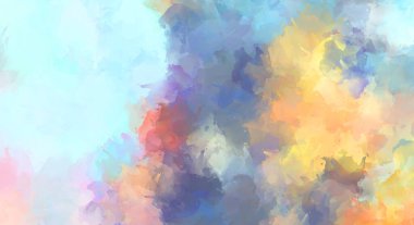 Sanatsal canlılık ve renkli duvar kağıdı. Taranmış Soyut Arkaplan. Fırça darbeli resim. 