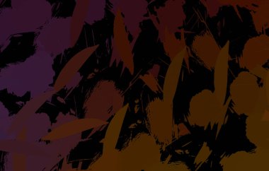 Vahşi fırça darbeleriyle yaratıcı soyut resim. Artistik fırça darbeleriyle donatılmış. Renkli ve canlı bir tasvir. Boyalı sanat.