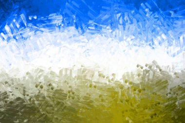 Sanatsal soyut arkaplan. Doku boyalı duvar kağıdı. Boya darbeleriyle yaratıcı bir illüstrasyon. Fırça desenli resim.