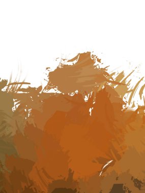 Taranmış Boyalı Soyut Arkaplan. Vahşi kaotik fırça darbeleri. Boya darbeleri. 2D İllüstrasyon. Fırça darbeli resim. 