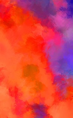 Renkli fırça darbelerinin soyut arkaplanı. fırçalanmış canlı duvar kağıdı. resmedilmiş sanat eseri. Eşsiz ve yaratıcı illüstrasyon.