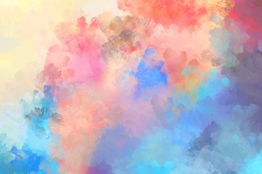 Sanatsal canlılık ve renkli duvar kağıdı. Taranmış Soyut Arkaplan. Fırça darbeli resim. 