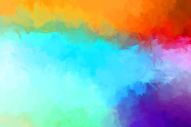 Taranmış Boyalı Soyut Arkaplan. Fırça darbesi ile boyanmış. Sanatsal canlılık ve renkli duvar kağıdı.