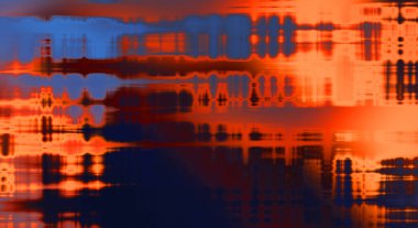 Soyut arkaplan. Yaşlanmış grunge dokusunda geometrik elementler. Farklı renk desenli grafiksel illüstrasyon.