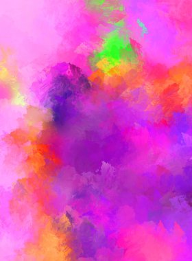 Renkli fırça darbelerinin soyut arkaplanı. fırçalanmış canlı duvar kağıdı. resmedilmiş sanat eseri. Eşsiz ve yaratıcı illüstrasyon.